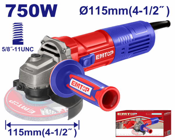 Esmeriladora Angular 4-1/2" 750 W