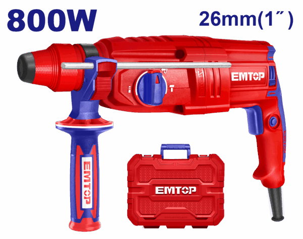 Rotomartillo SDS Plus, 800 W, 2.5 J